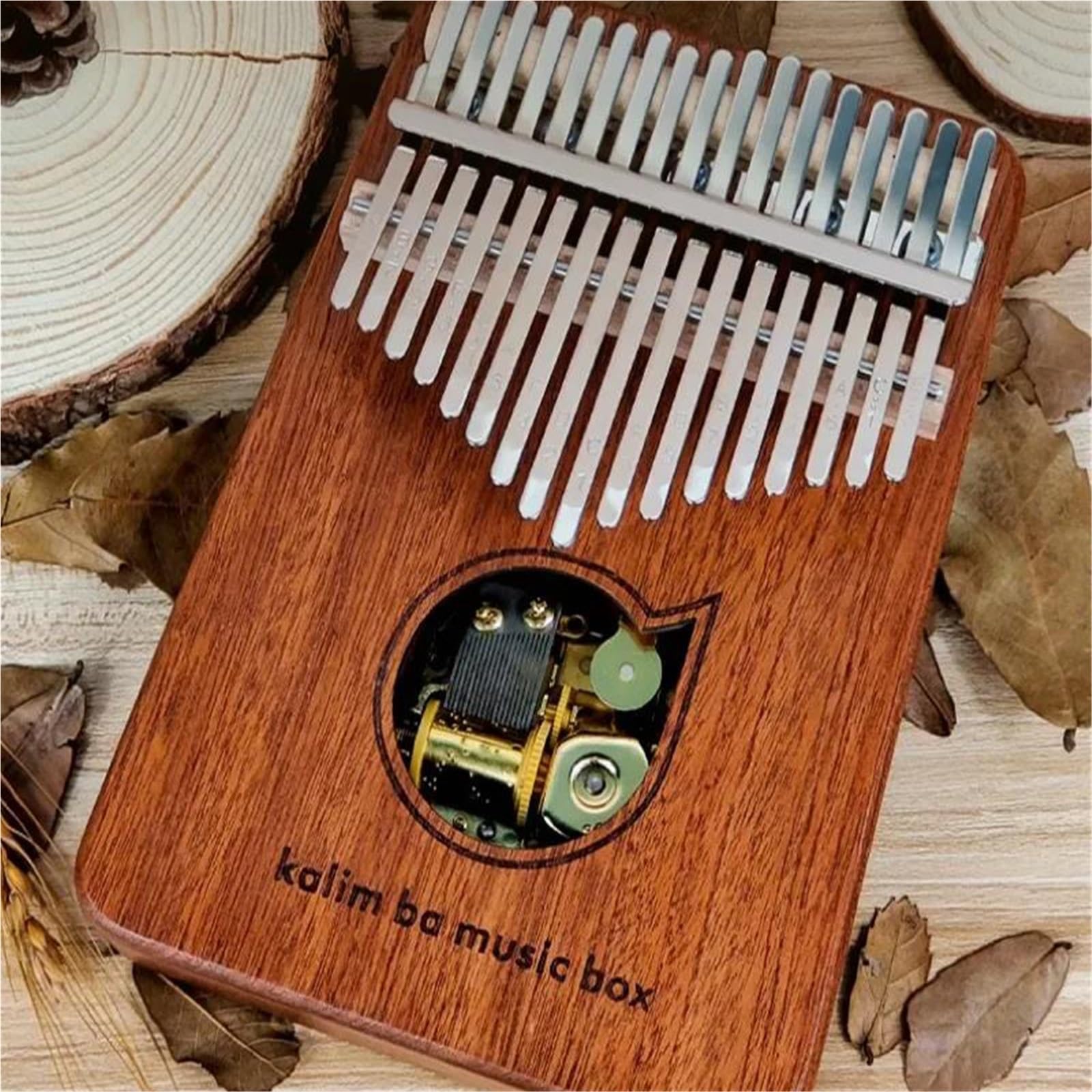 Pianoforte A Pollice 17 Tasti Possono Suonare Il Pianoforte Con Il Pollice Carillon In Legno Kalimba Tastiera Strumenti Musicali Pianoforte Professionale(Style 2)