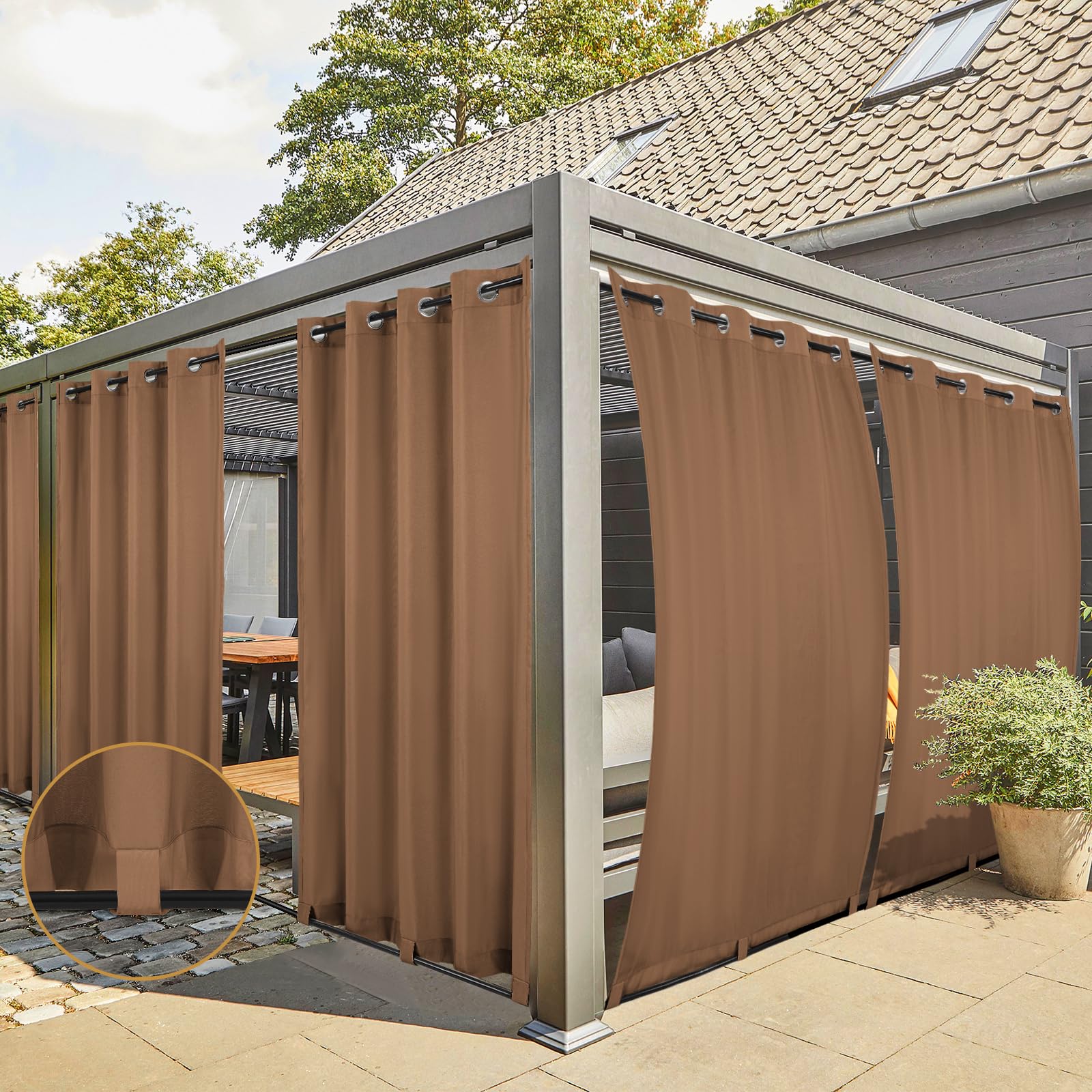 Tenda Per Esterni Con Occhielli - Resistente Alle Intemperie - Foto 1