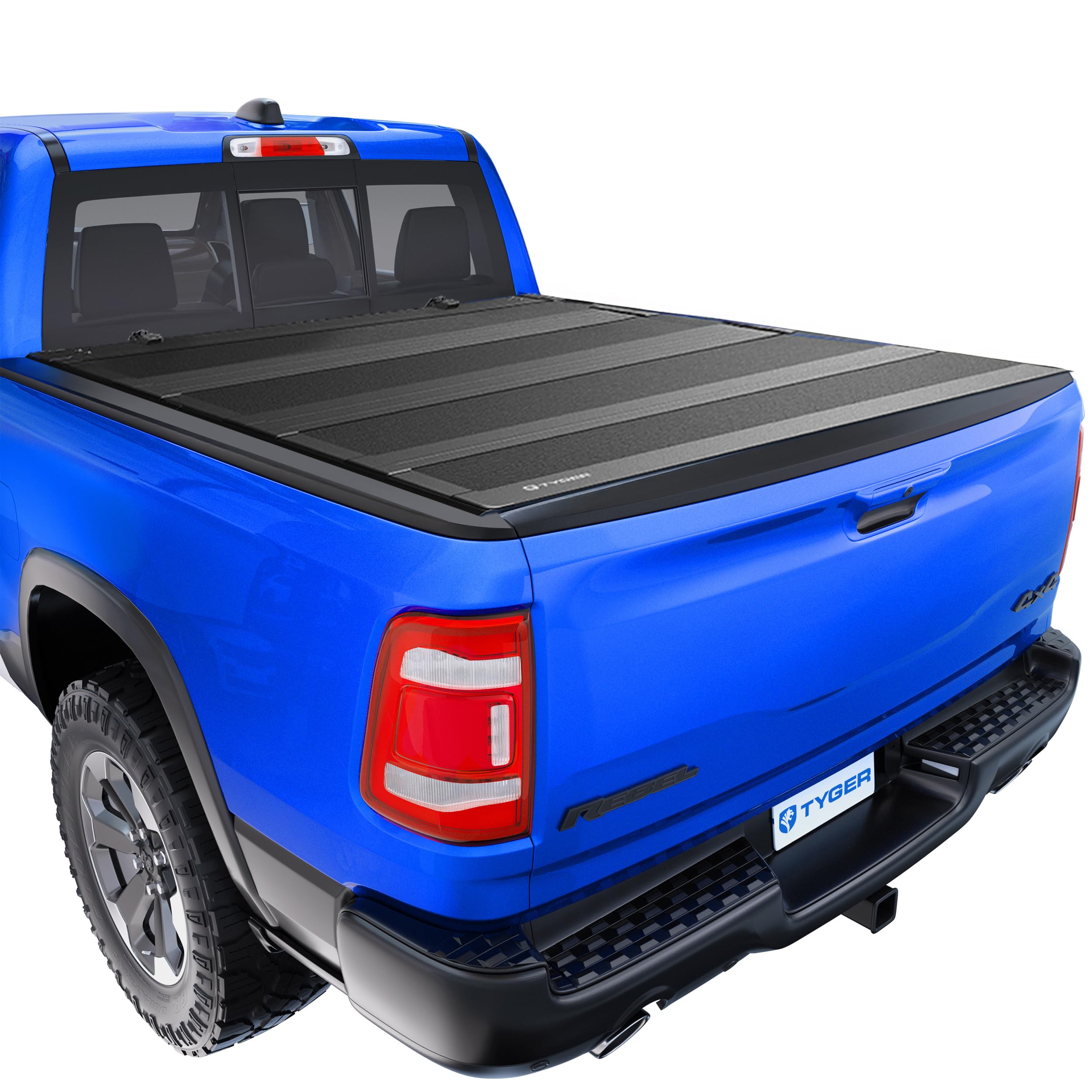 Tyger Auto T4 Flip-Up Low Profile Hard Alloy Truck Bed Tonneau Cover Compatible with 2009-2018 Dodge Ram 1500; 2010-2026 2500 3500; 2019-2024 Classic