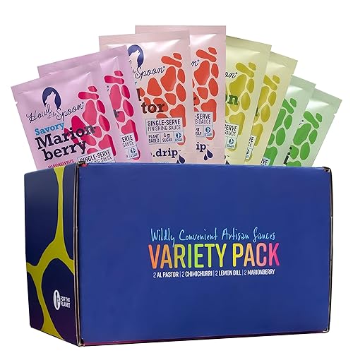 Vista 15 de Howl at the Spoon 's Lemon Dill 6-pack - Salsa de una sola porción, sabor versátil para pescado, pollo, tofu, ensaladas. Todo natural sin