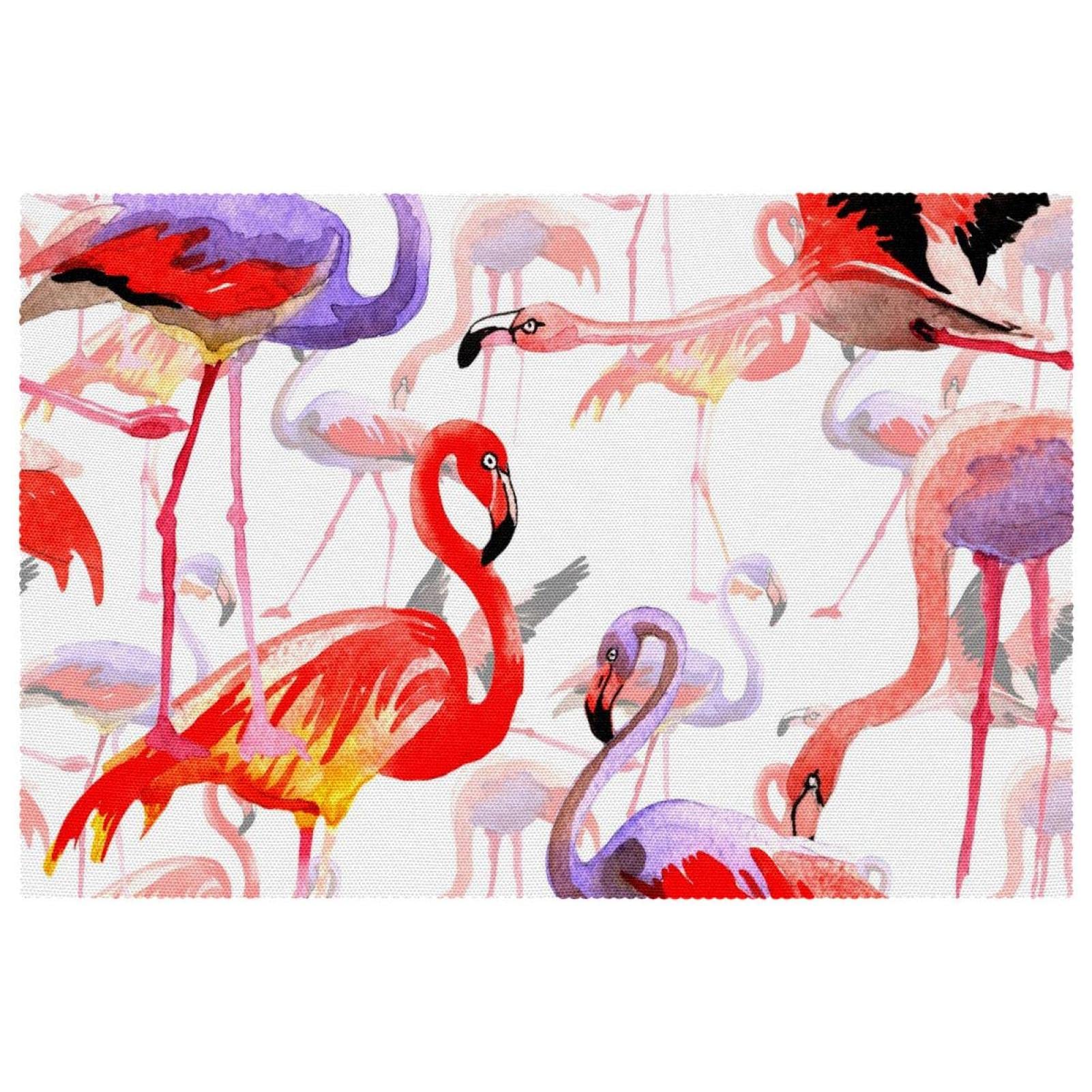 Sets de table flamant rose résistants à la chaleur et lavables pour votre cuisine