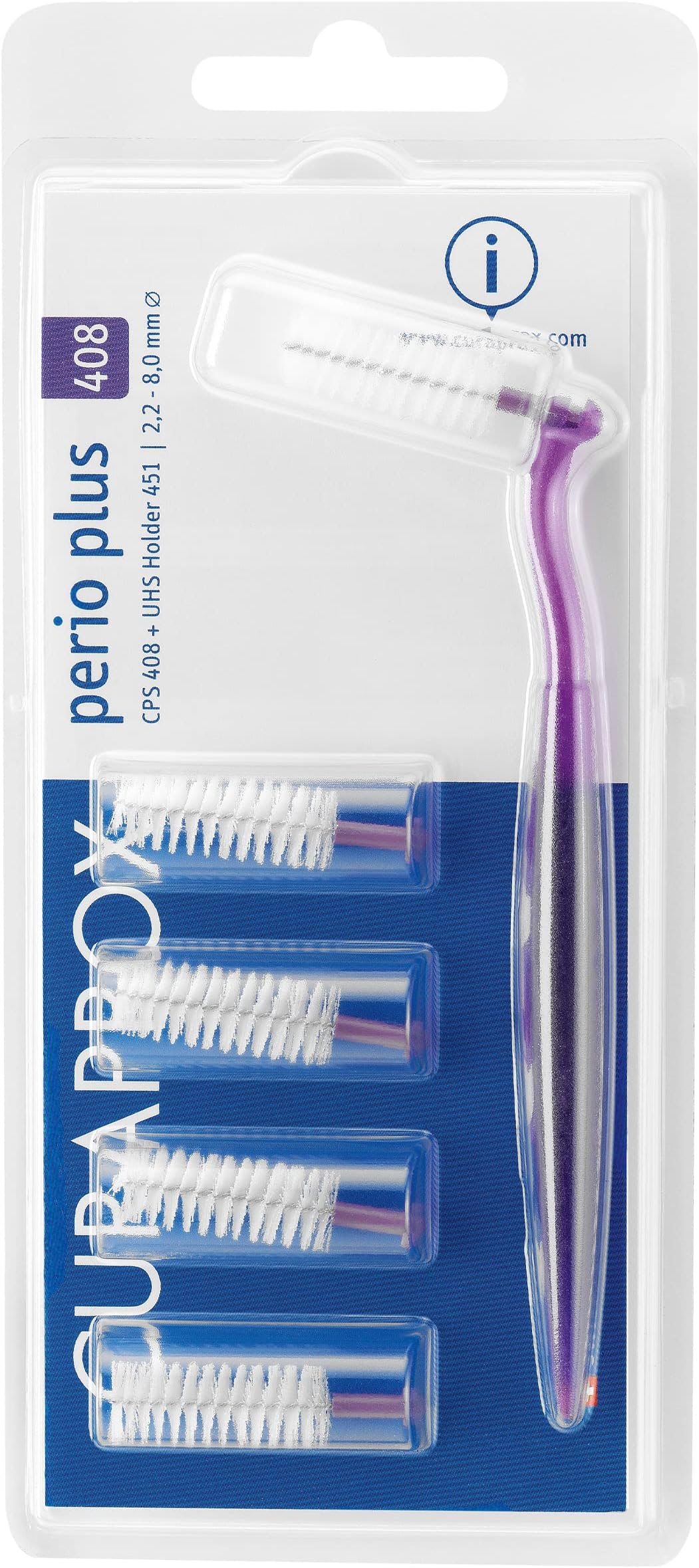 Curaprox Interdental Rager Perio Dark Purple Angled, 5 Piece
