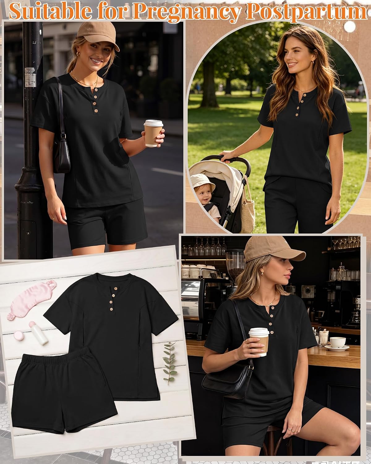 Maternity Nursing Pajama Set