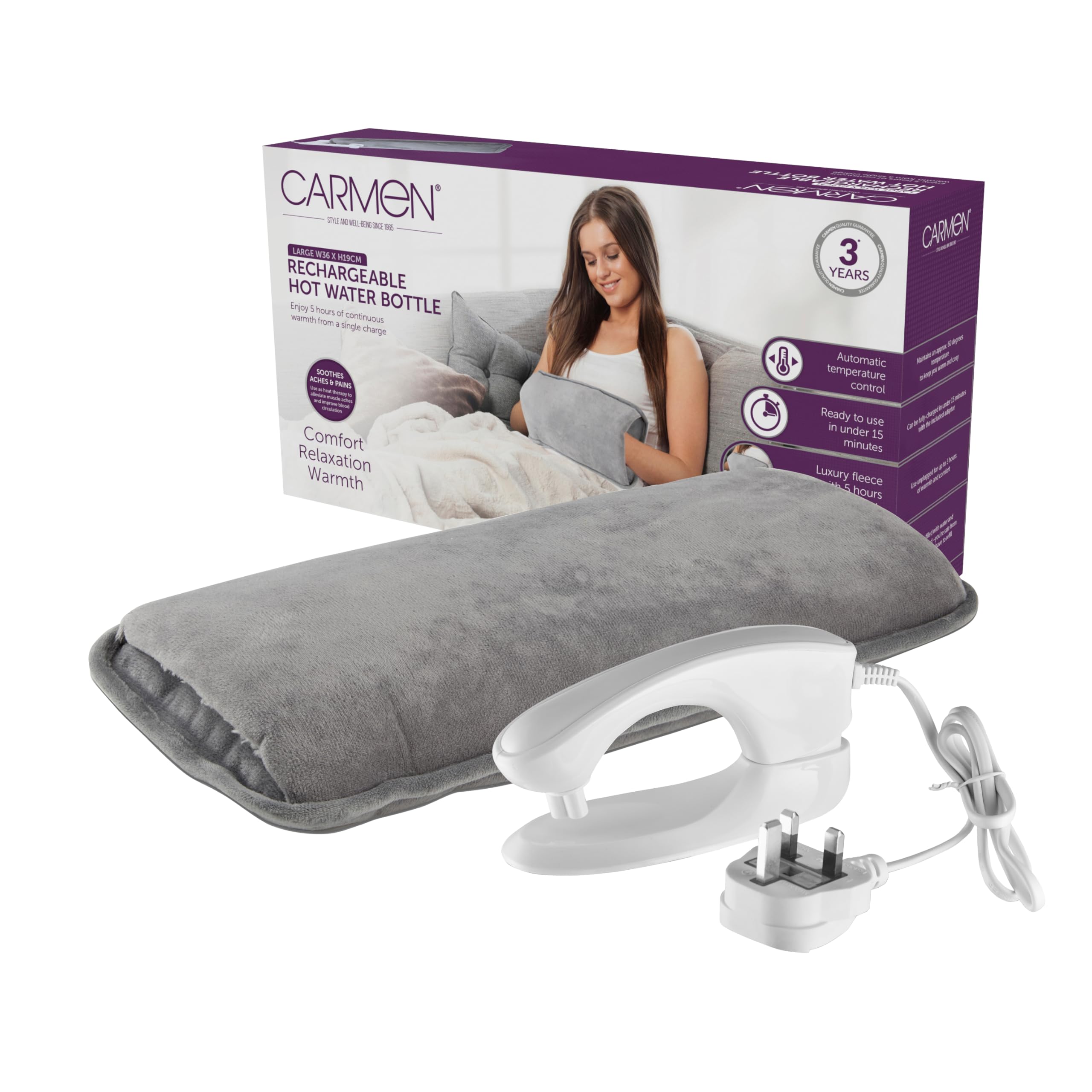 Carmen Spa Rechargeable Large Hot Water Bottle