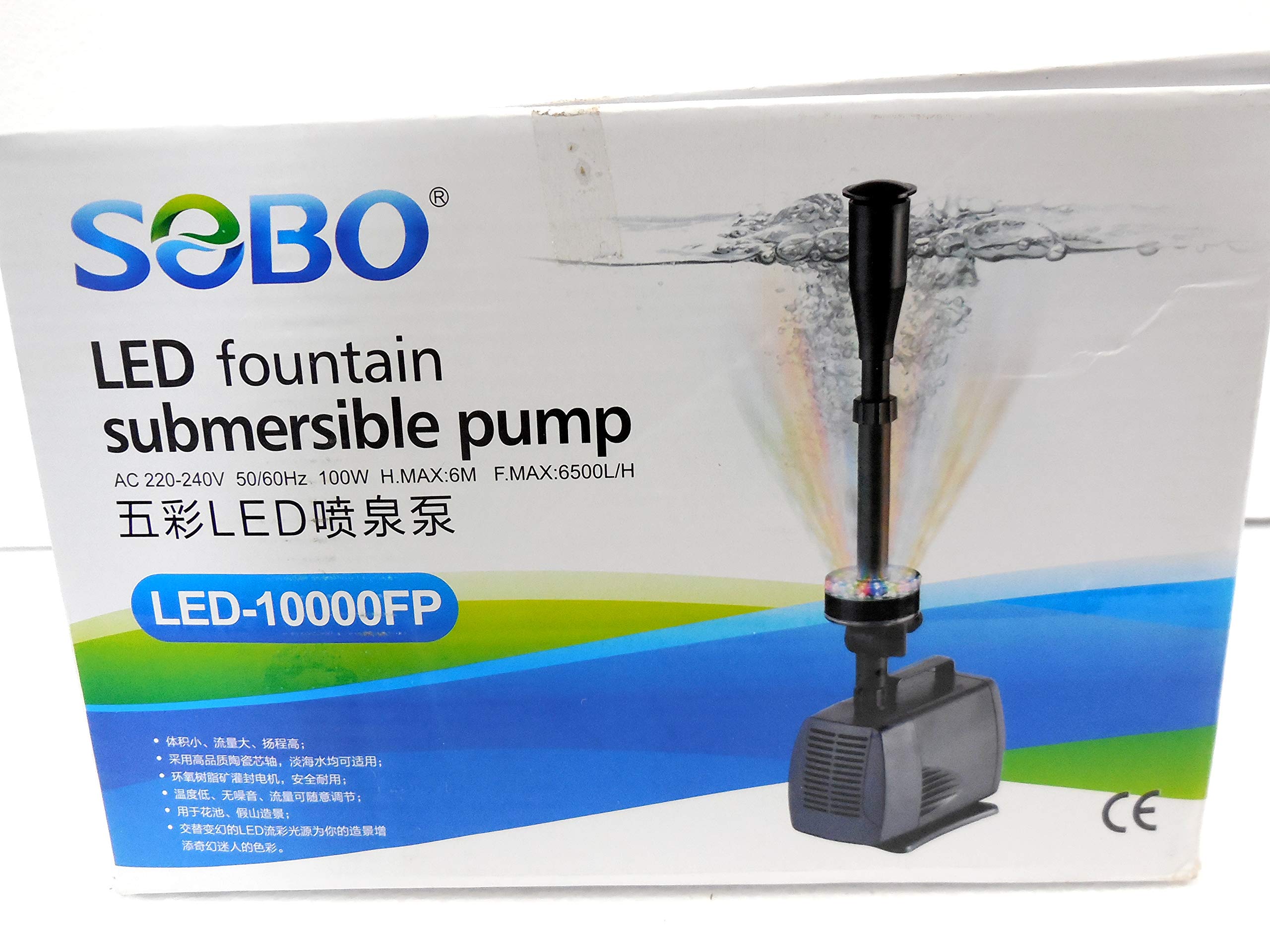 ANMSALES LED-10000FP Submersible Water Pump with Light for Fountain,Fish Tank,Aquarium Etc. 100Watt,6Mtr,6500LPH (B07Q157R9T) Amazon Price History, Amazon Price Tracker