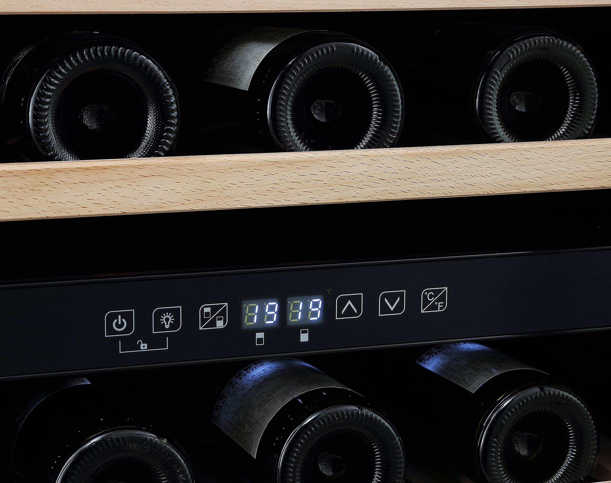 Respekta Weinkühlschrank freistehend 49 Flaschen 116 L Nutzinhalt 5°-22°C Touch Control LED WKS 49