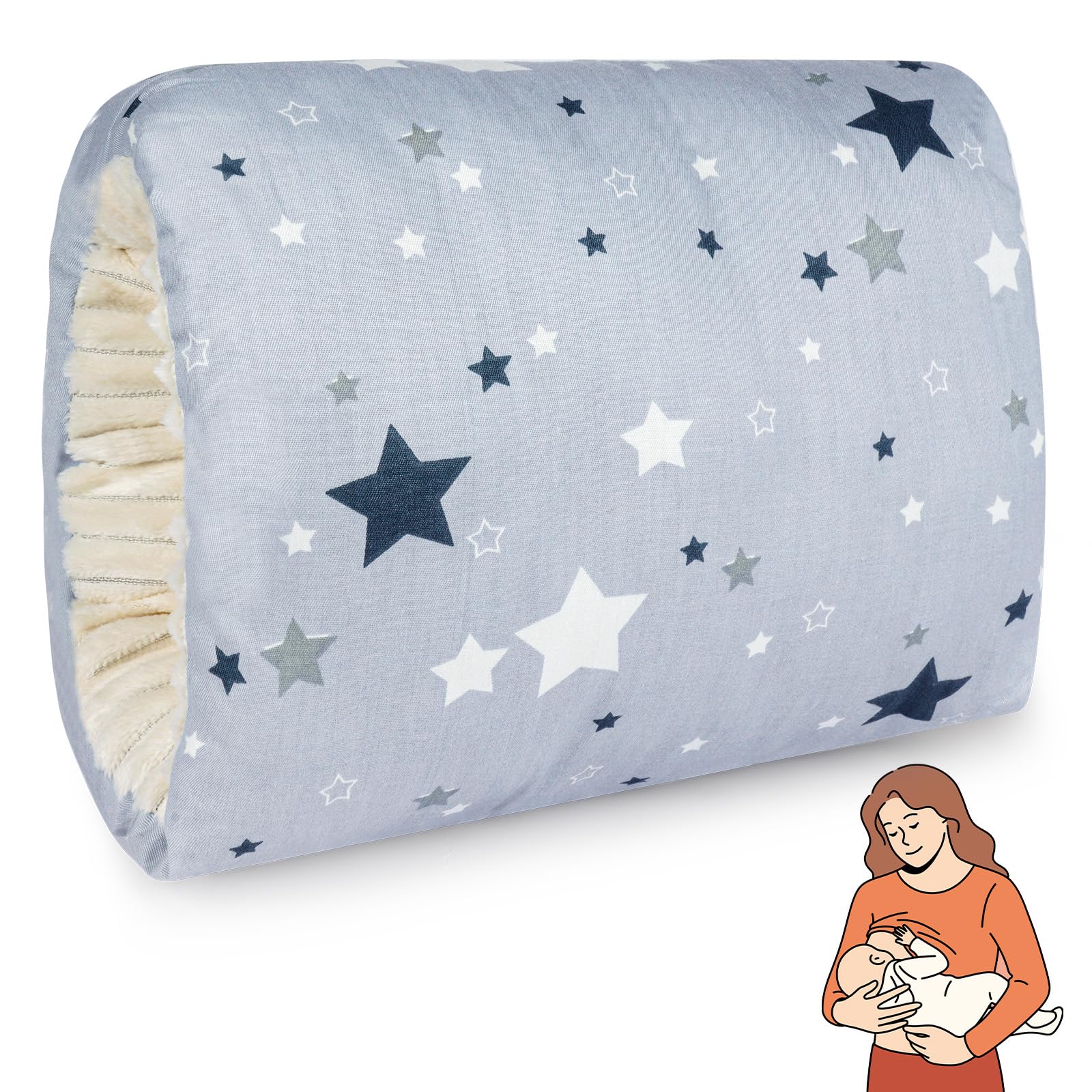 Aolso Cozy Cradle Arm Pillow, Breastfeeding Arm Pillow, Baby Breastfeeding Nursing Pillow, Baby Nursing Head Support Pillow