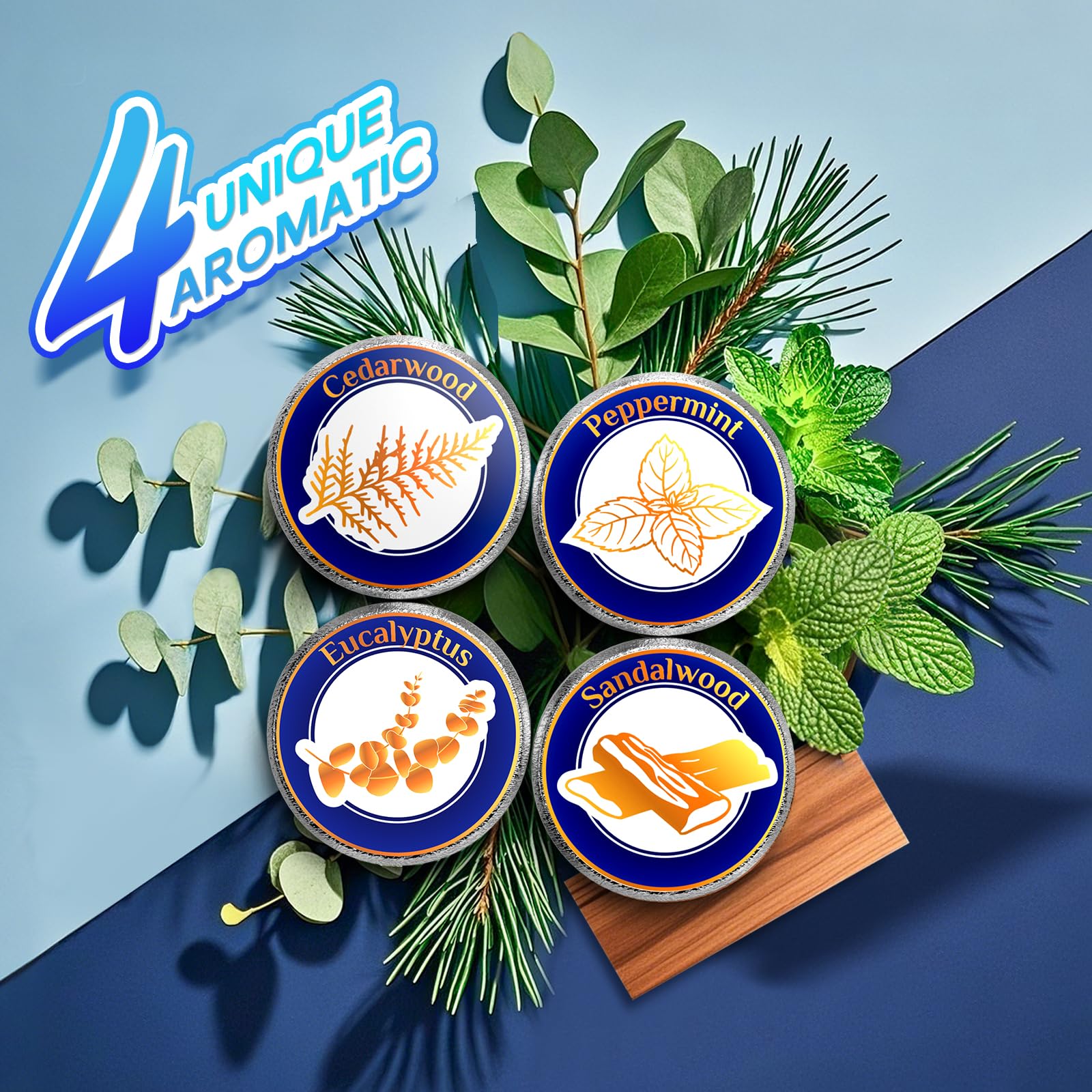 Shower Steamers for Men, Father Day Gift for Dad, Shower Bombs Aromatherapy Relaxation SPA Birthday Gifts for Husband Boyfriend Teen Boys