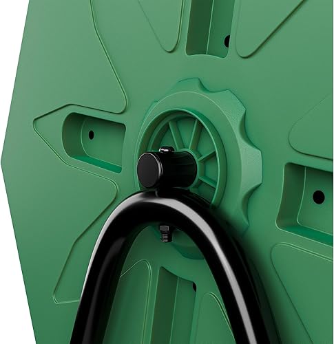 Miniatura 8 de HomGarden Contenedor de compostaje de 43 galones de doble cámara, contenedor de abono resistente con 2 puertas correderas para jardín, cocina y