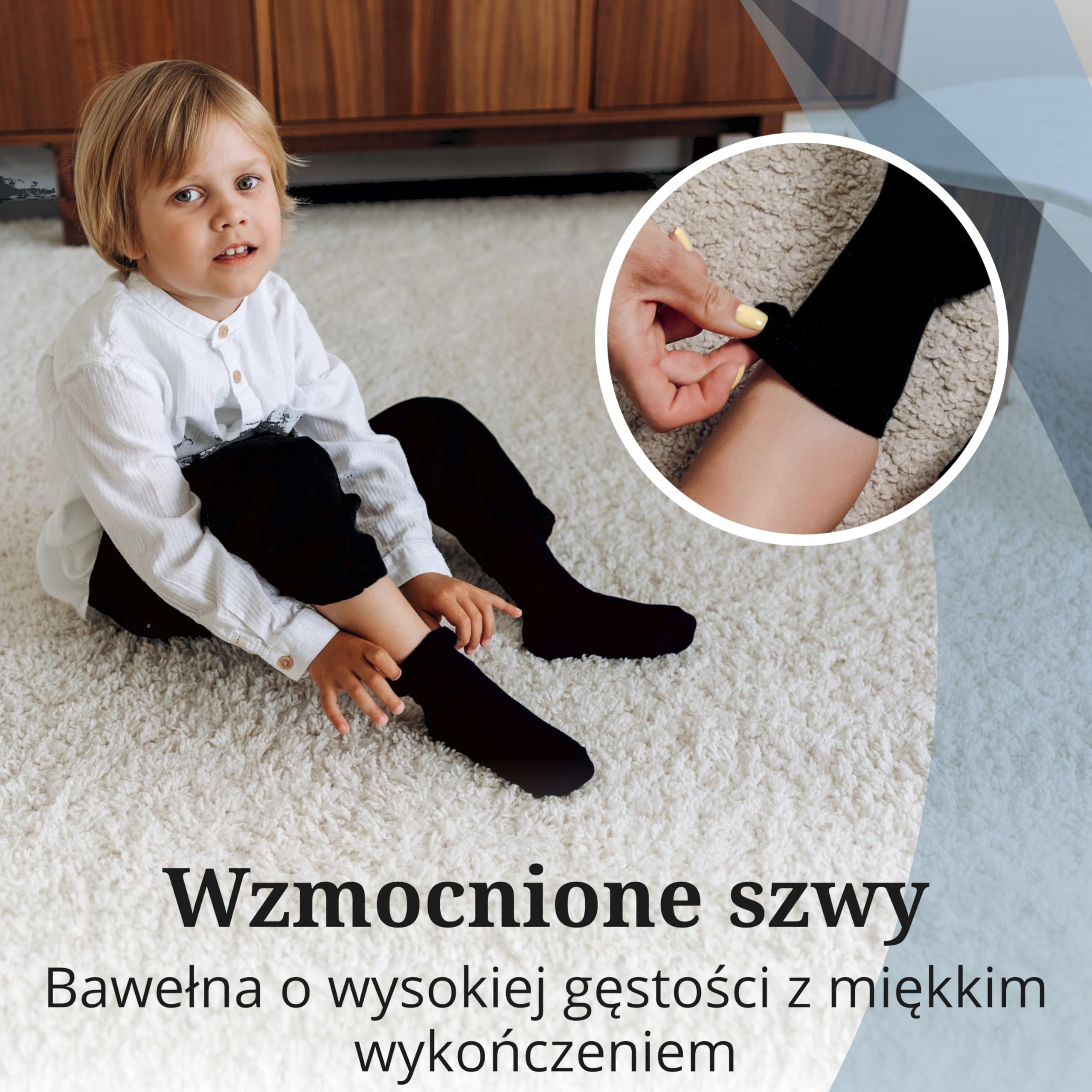 BISOO Zestaw skarpet dziecięcych 5 par dla Chłopców i Dziewcząt - Idealne do Szkoły i Munduru Szkolnego - Bawełna z Certyfikatem Öko-Tex - Wybierz Twój Rozmiar i Kolor