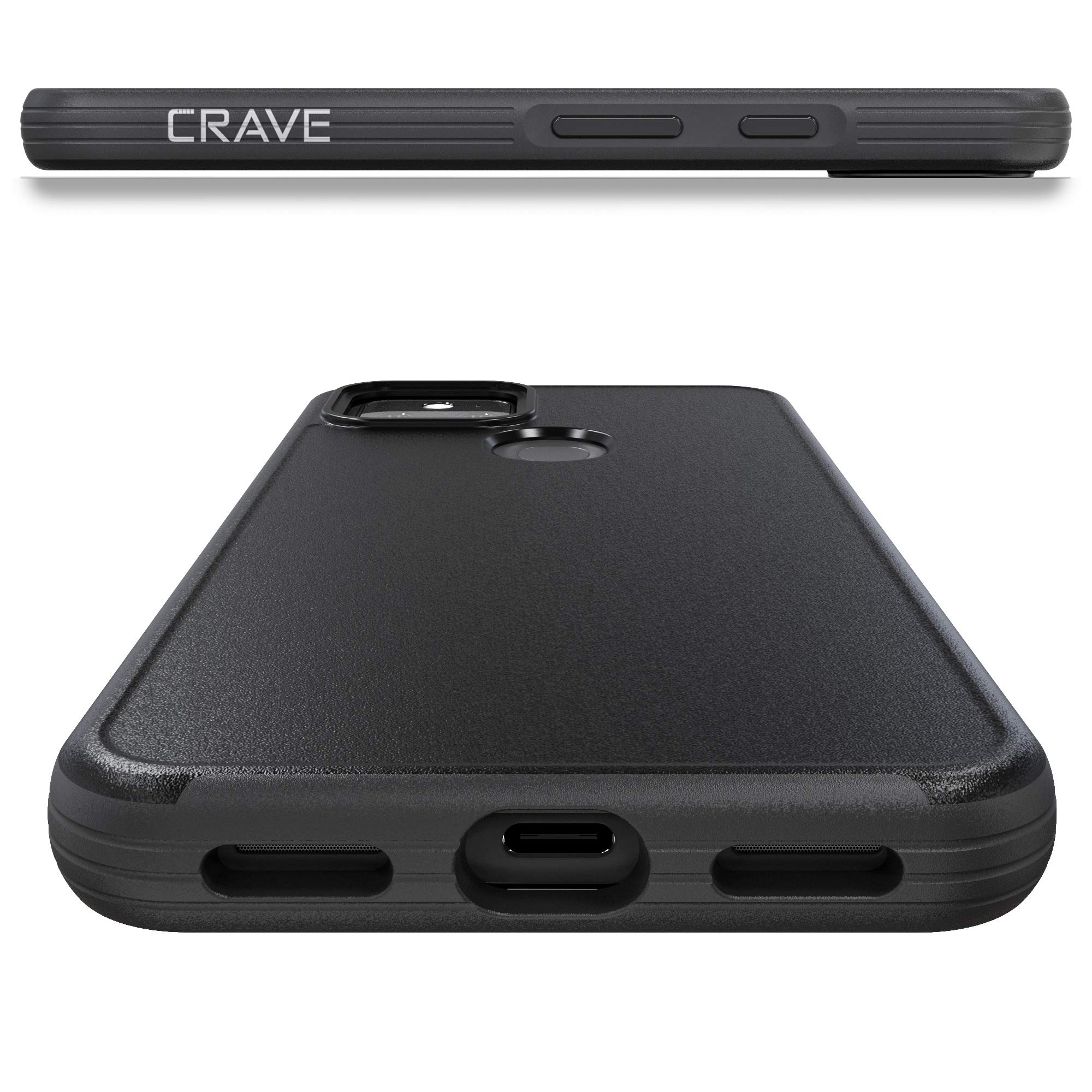 Crave Slim Guard for Pixel 5a Case, Shockproof Case for Google Pixel 5a 5G - Black