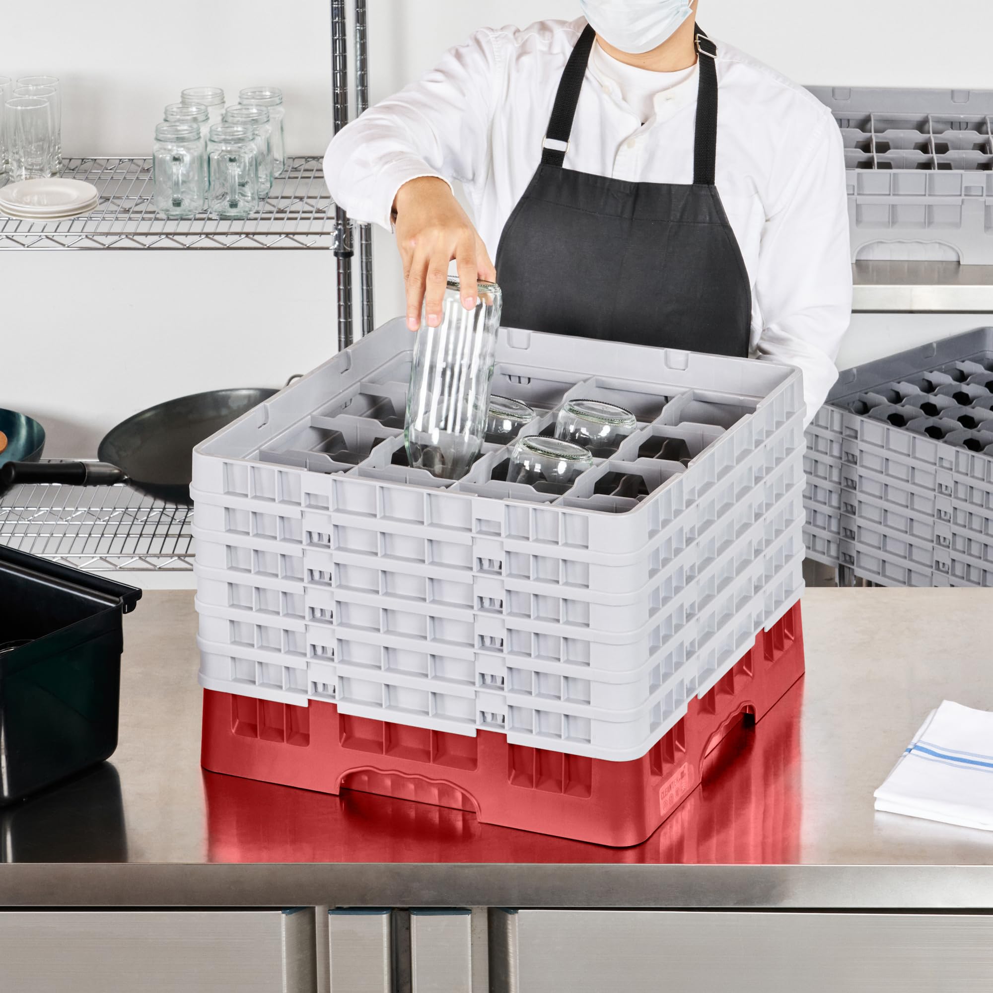 Restaurantware Almacenamiento y Transporte, Rojo, 1 Unidad