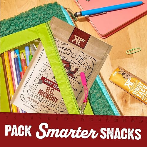 Miniatura 3 de Righteous Felon Carne seca de carne  Baby Blues BBQ Jerky  Bocadillos sin gluten  Cecina de carne seca y de origen local  Bocadillos saludables