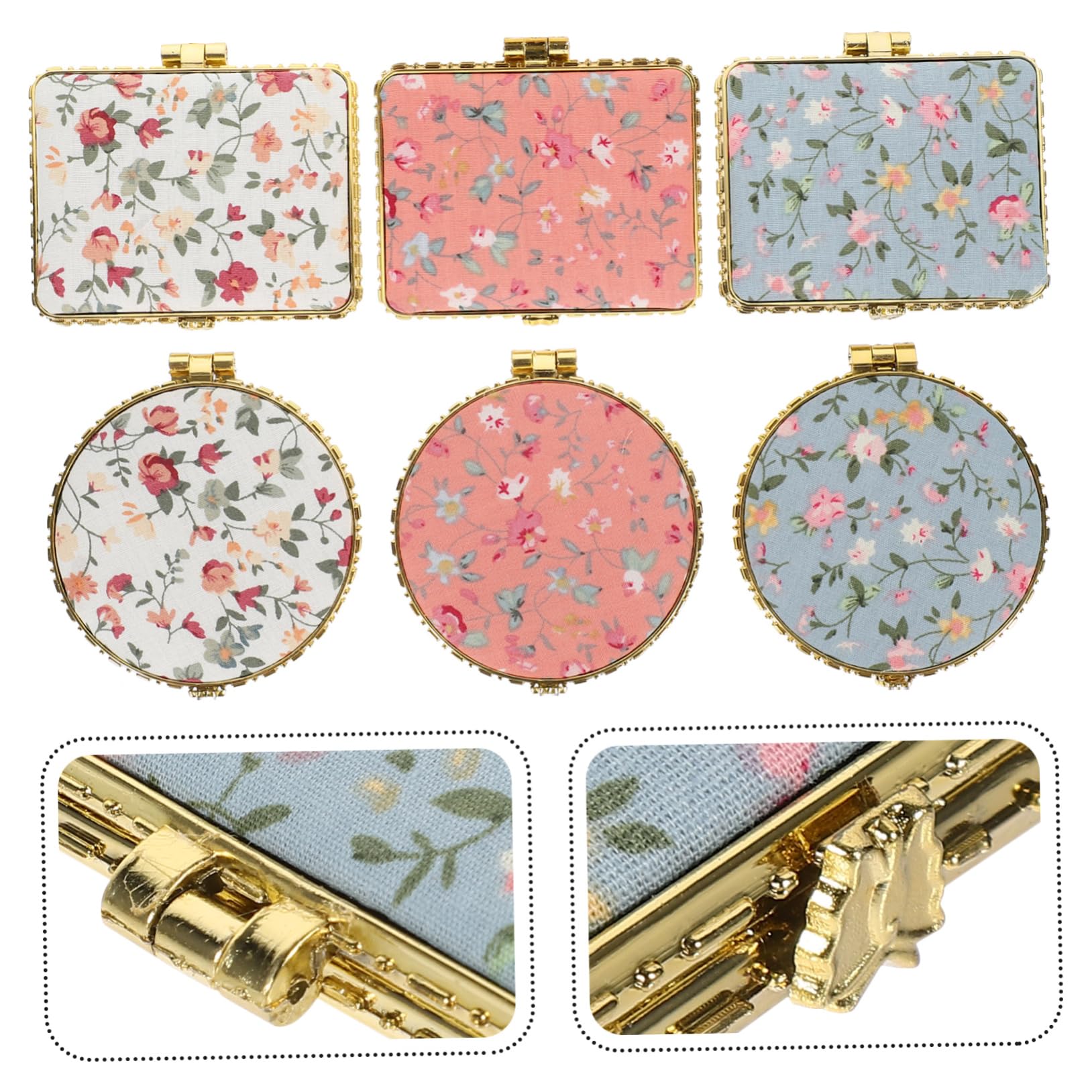 minkissy 24stücke Handspiegel Teilig Tragbare Klappspiegel Für Reisen Kosmetikspiegel Mit Einzigartigem Design Für Unterwegs Im Handtasche Für Tägliche Makeup