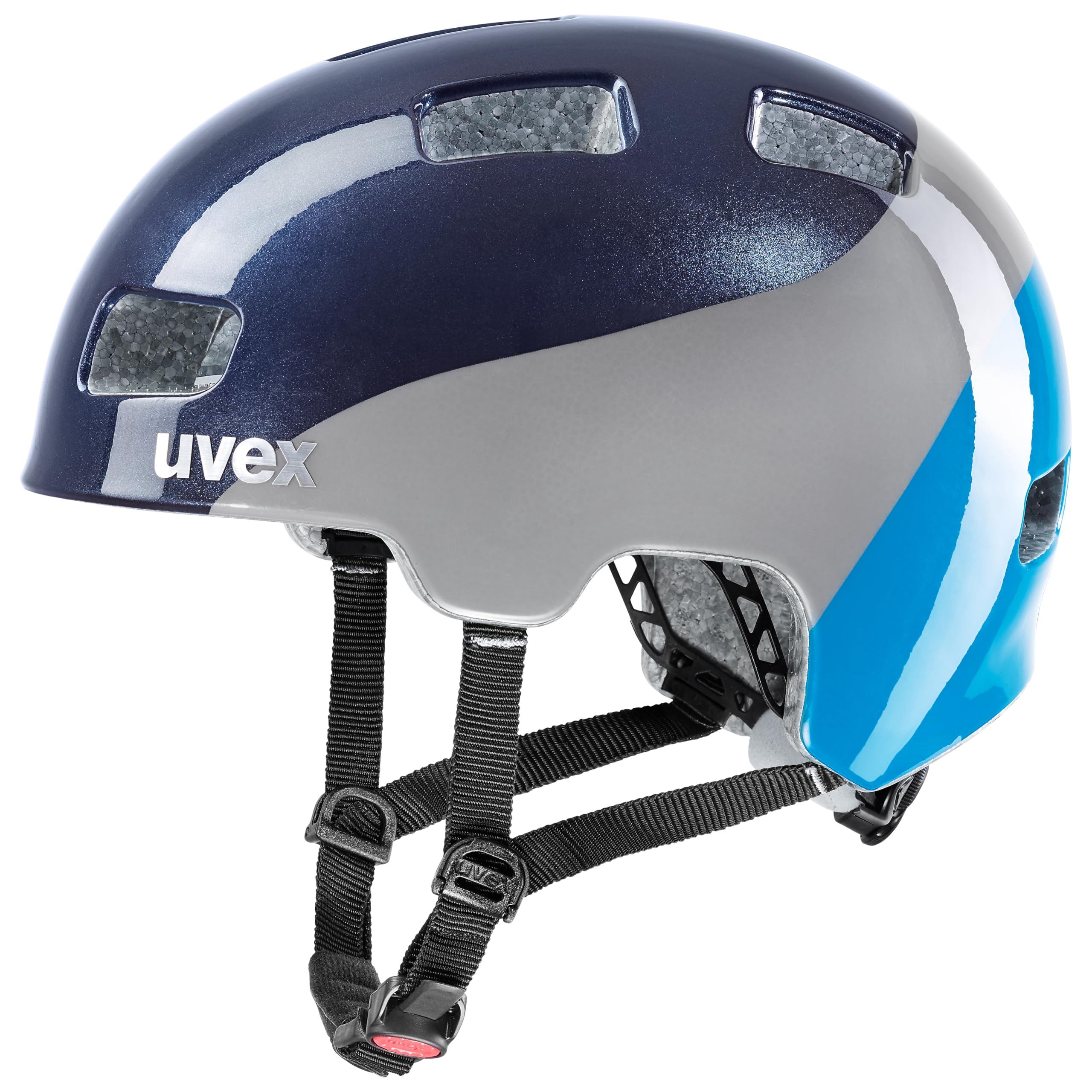 uvex hlmt 4 Kinderfahrradhelm, deep Space - Blue, 51-55 cm
