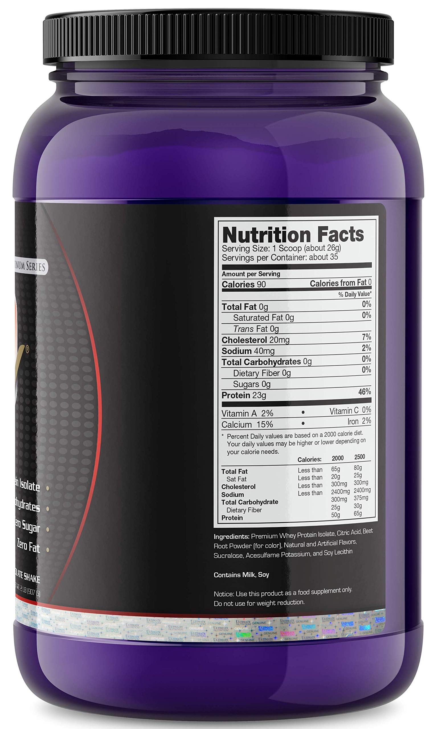 Buy Ultimate Nutrition ISO Cool Whey Protein Isolate Powder, No Fat, No