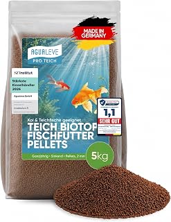 PRO TEICH Biotopfischfutter Pellets 8 L (ca. 5,0 kg) – ganzjährig | sinkende Pellets 2 mm | für Koi & Teichfische | geringe Wasserbelastung | ausgewogene Nährstoffbasis | Made in Germany