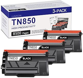 3 Pack TN 850 TN850 Black Toner Cartridge Replacement for Brother TN850 Toner HL-L6200DWT L6400DWT L5200DWT L6200DW MFC-L5700DW L5800DW L5850DW L6800DW L6900DW DCP-L5650DN Printer