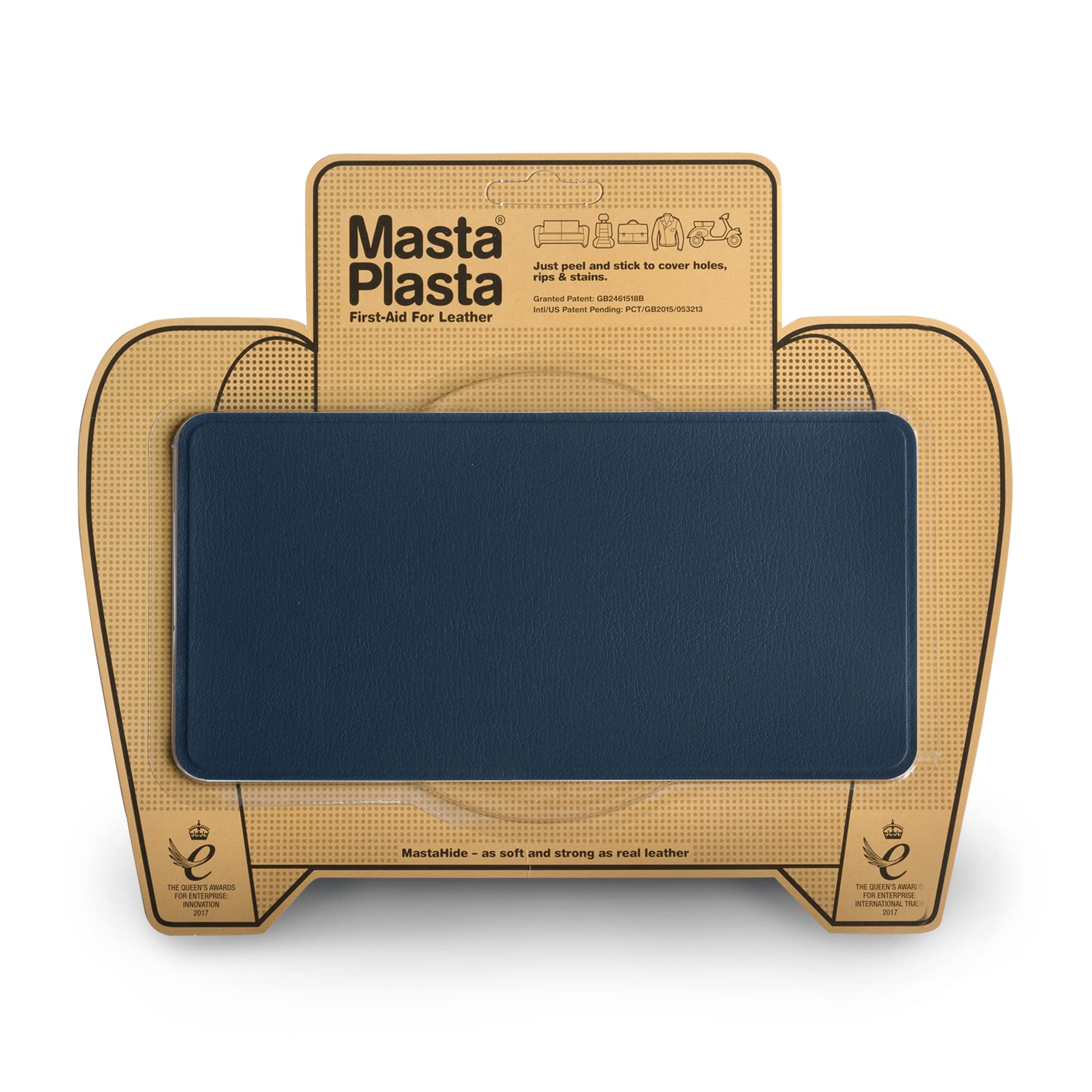 MastaPlasta Toppe Autoadesive Per Riparazione Pelle E Tessuti – Per Divani, Auto, Borse, Taglia E Design A Scelta - 3