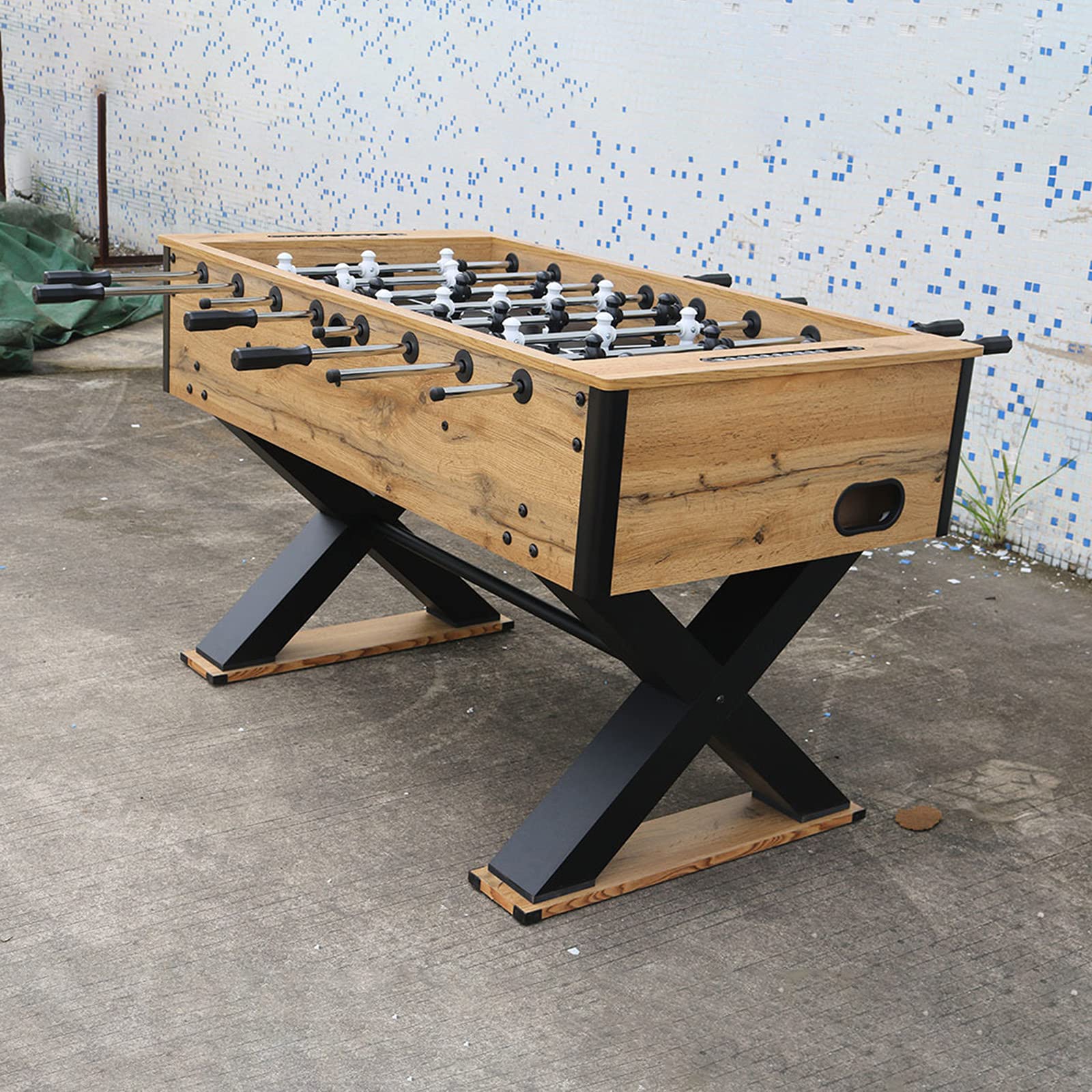 Générique Baby-Foot 55'', Table de Football Classique pour Jeux de Bar et Tournois, pour Enfants et Adultes, Table de Baby-Foot résistante