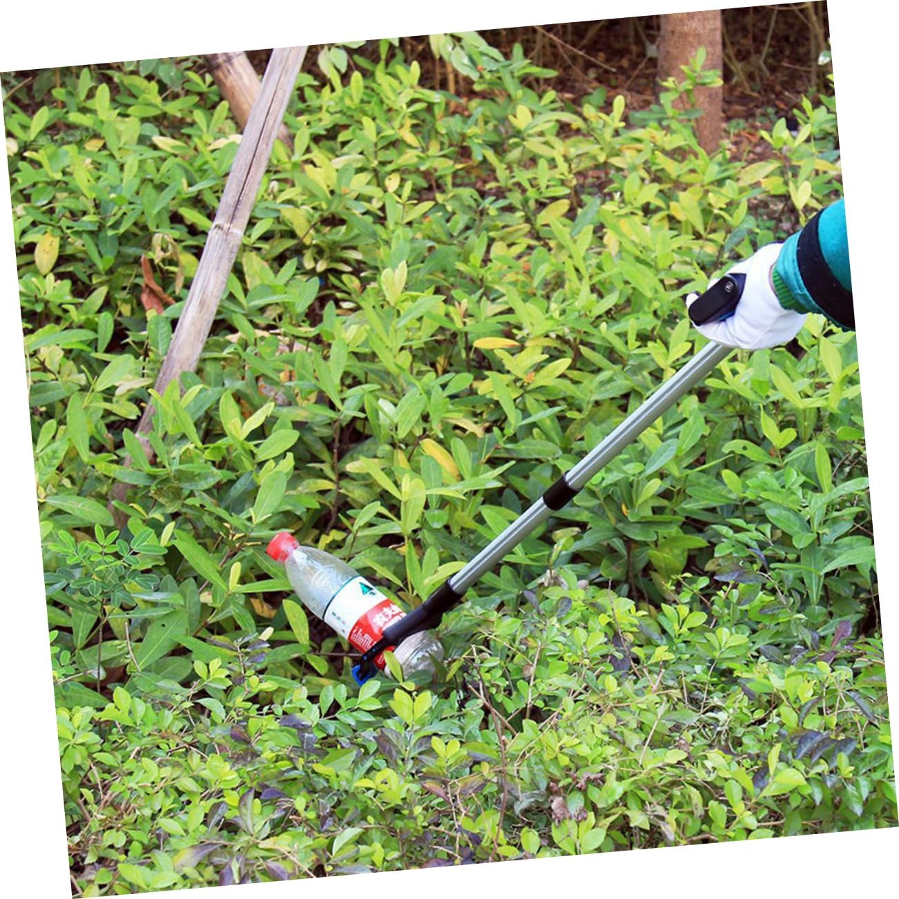 Multi-Purpose Grabber Tool for Litter Pickup Extendable Reacher Wide Clamp Handheld Trash Picker for Home Garden Car and Wheelchair Users
