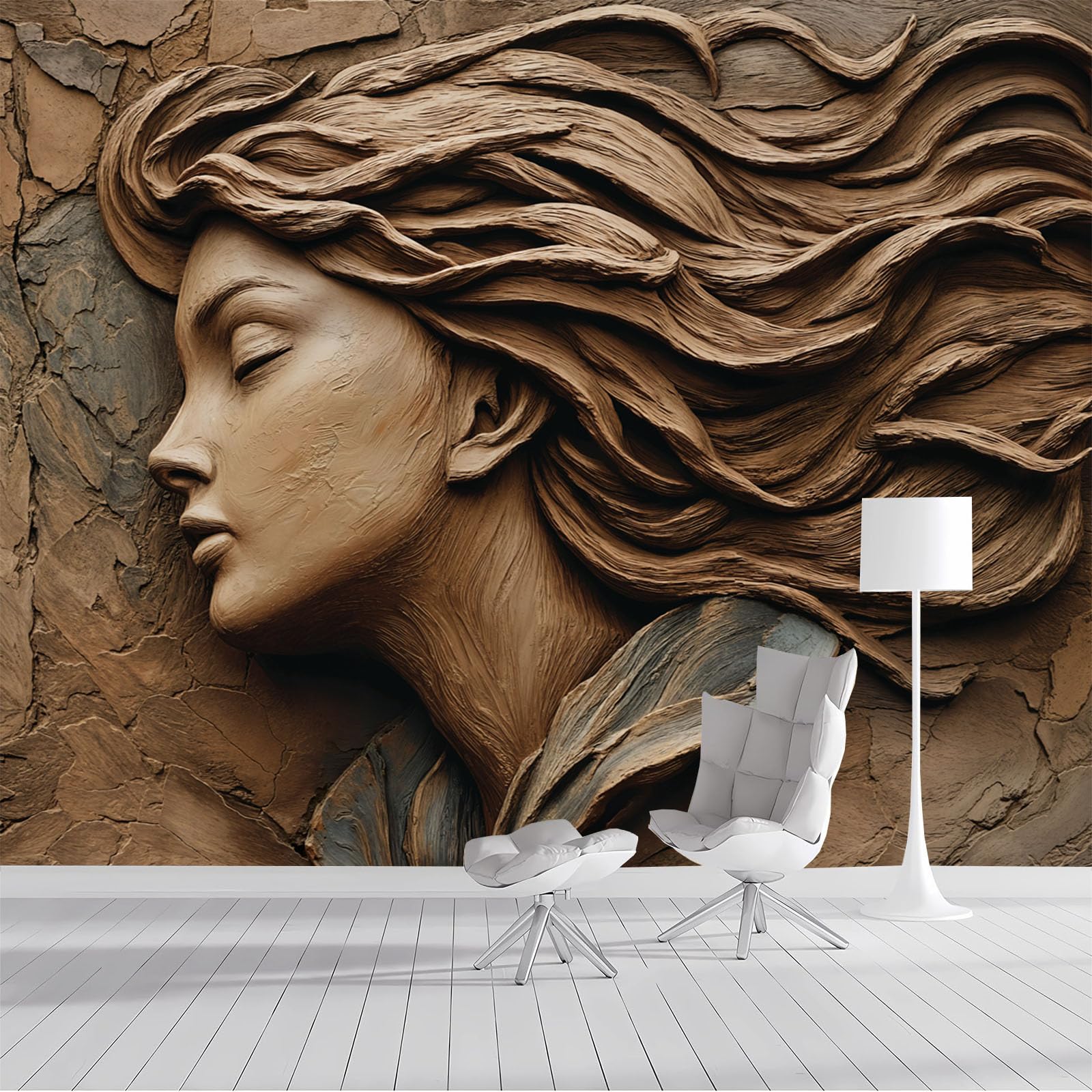 Papier Peint Panoramique Unique pour Transformer un Mur Vide en Fresque Relief