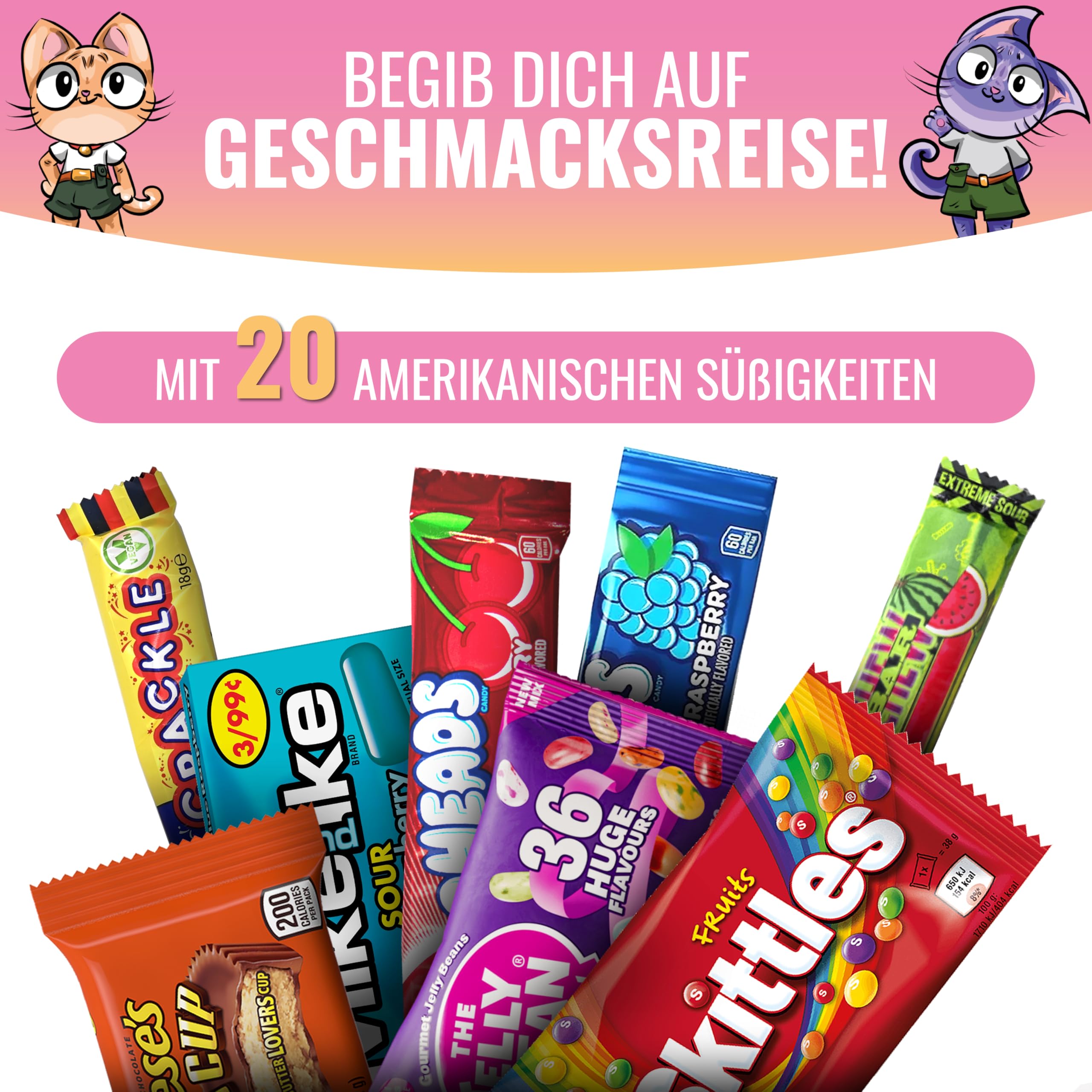 Naschmaschine | SweetsPott USA Edition einzigartige Süßigkeiten Mischung | XXL (Partybox) mit amerikanischen Süßigkeiten als ideale Geschenkidee
