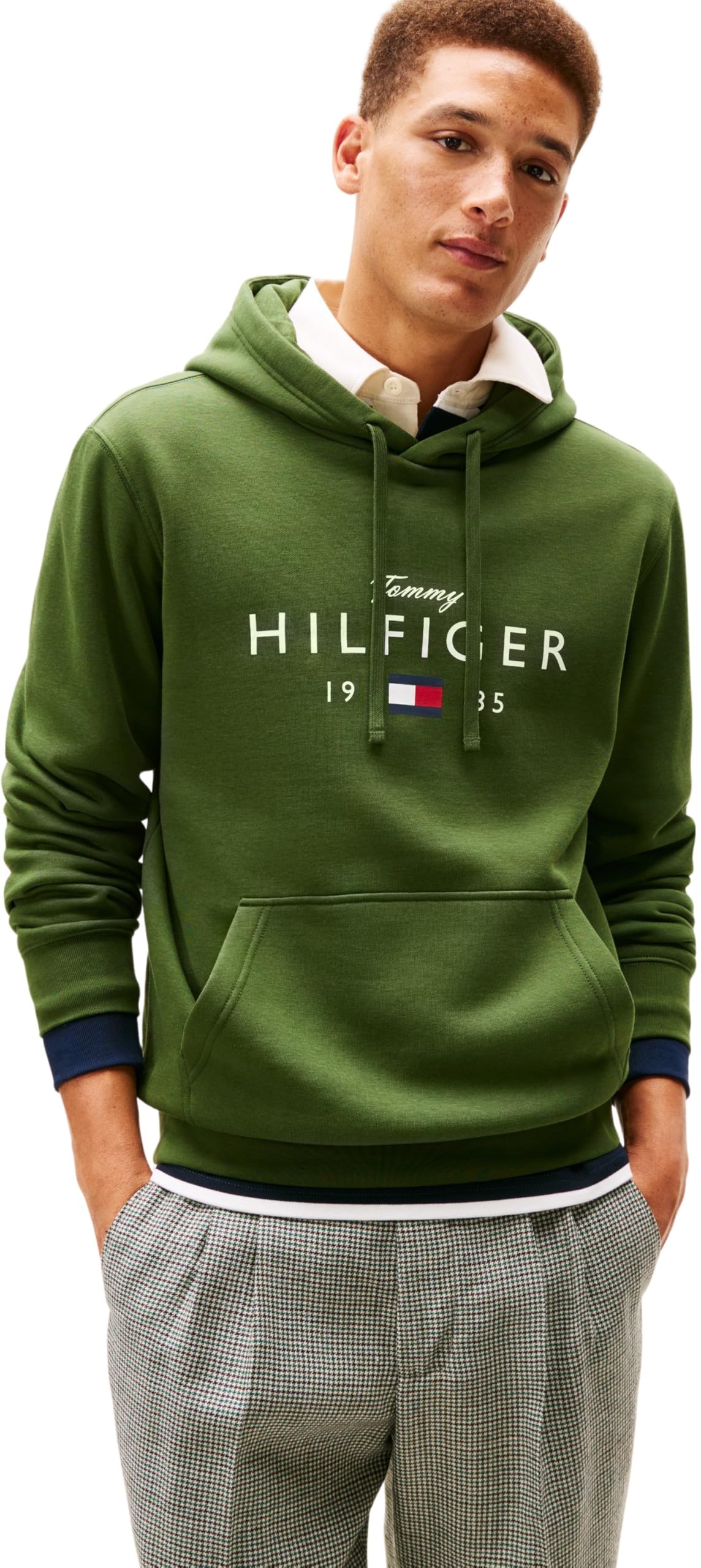 Tommy Hilfiger Herren Brand Love Big Hilfiger Hoodie Mw0mw41427 Kapuzenpullover (1er Pack)