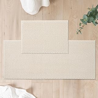 FRESHMINT Chenille Bathroom Rugs Sets 2 Piece 17