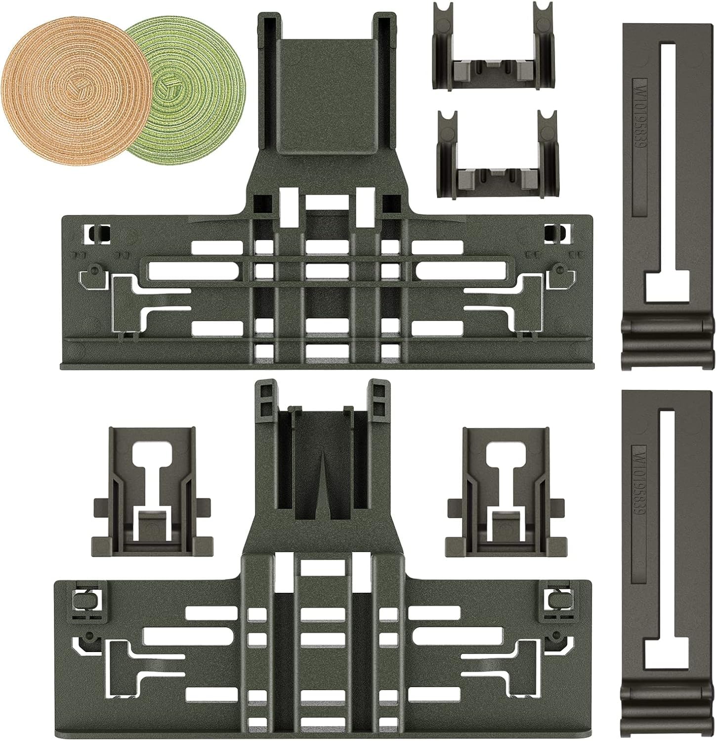 Upgraded W10546503 Dishwasher Top Rack Adjuster For Kitchenaid Dishwasher Parts Upper Rack WPW10546503 Dishwasher Rack Parts for Whirlpool Kenmore Dishwasher KDTE334GPS0, KDFE104DSS5, KDTE254ESS2