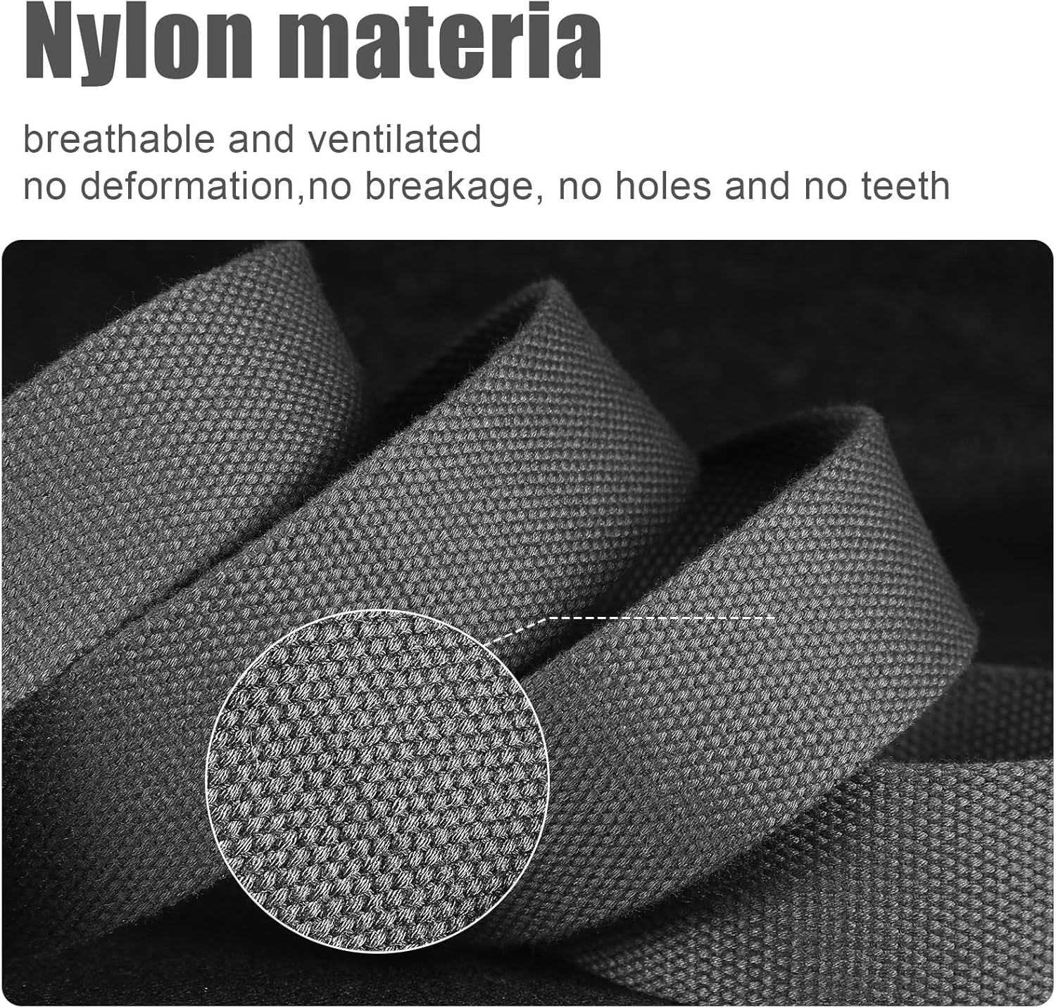 Geyoga 6 Pack Golf Belts for Men Men's Golf Web Belt Nylon Web Belt Size up to 55" Adjustable Solid Nylon Belt