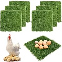 Herxsin 6-Pack 12x12" Reusable Green Nesting Pads for Chicken Coop - Easy-Clean Nest Box Liners Reduce Broken Eggs