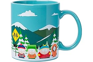 Silver Buffalo South Park Bus Stop Ceramic Mug