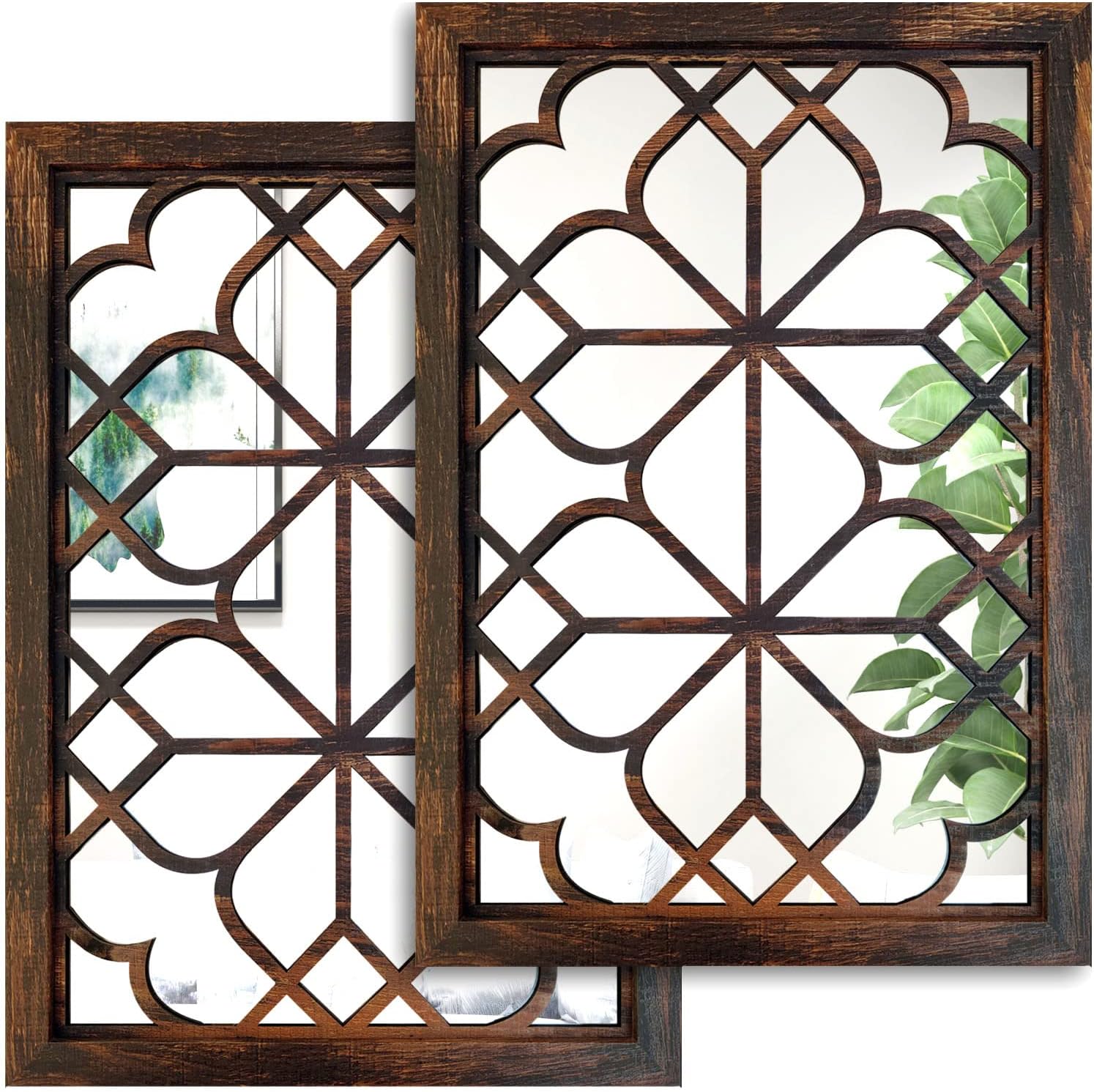 Wocred Set of 2 Rectangular Wall...