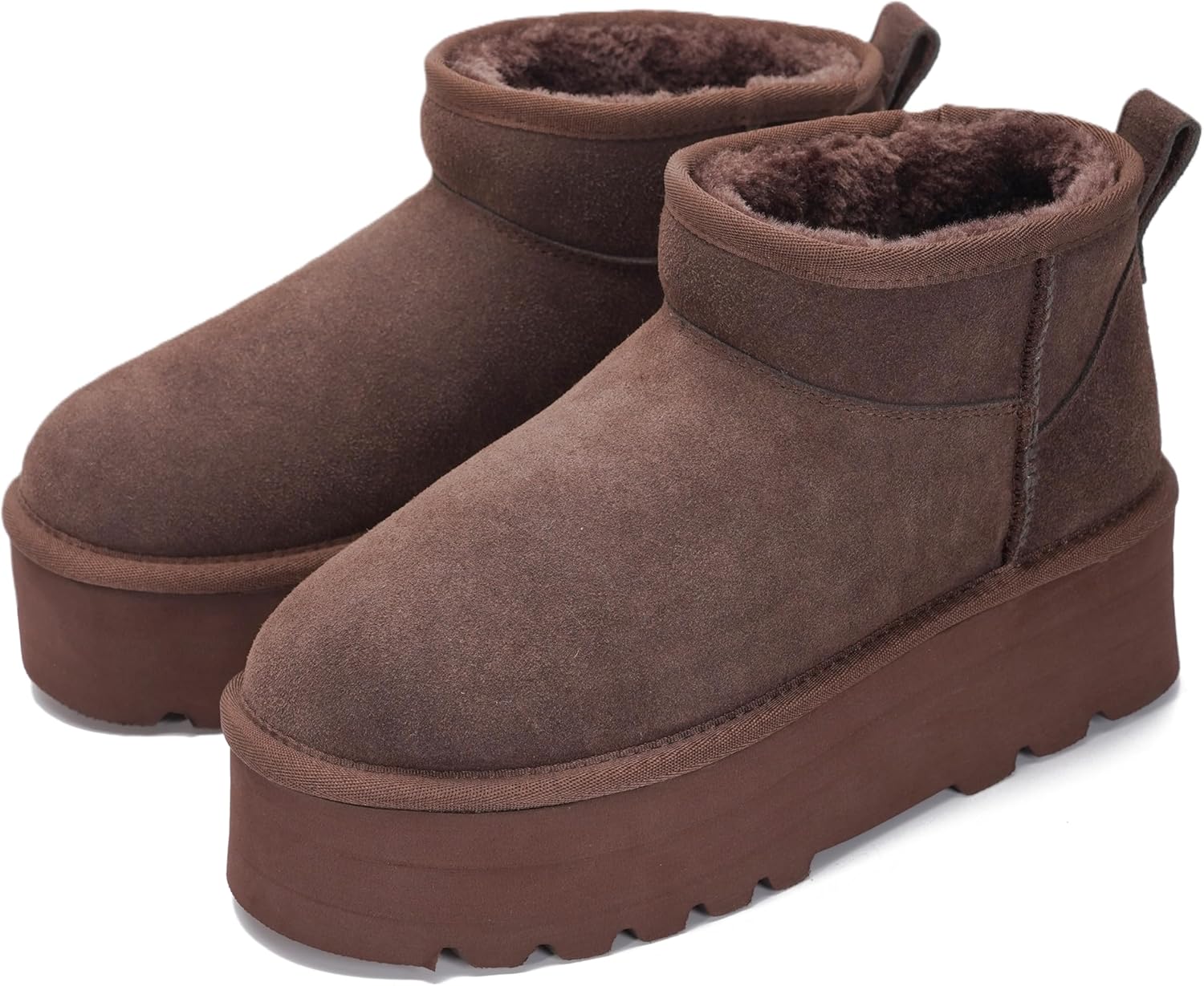 Project Cloud 100% Genuine Leather Ankle Boots for Women - Anti-Slip Memory Foam Insole Womens Boots - Lightweight Winter Womens Shoes, Ankle Booties for Women (Huggy)