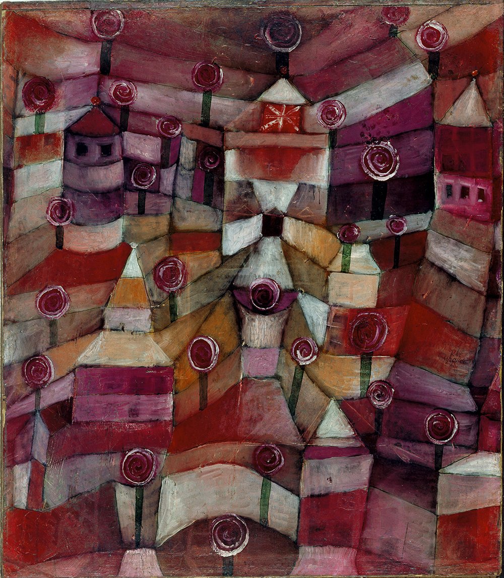 Impresión Rose Garden de Paul Klee, lámina pequeña en papel mate de archivo de alta gama