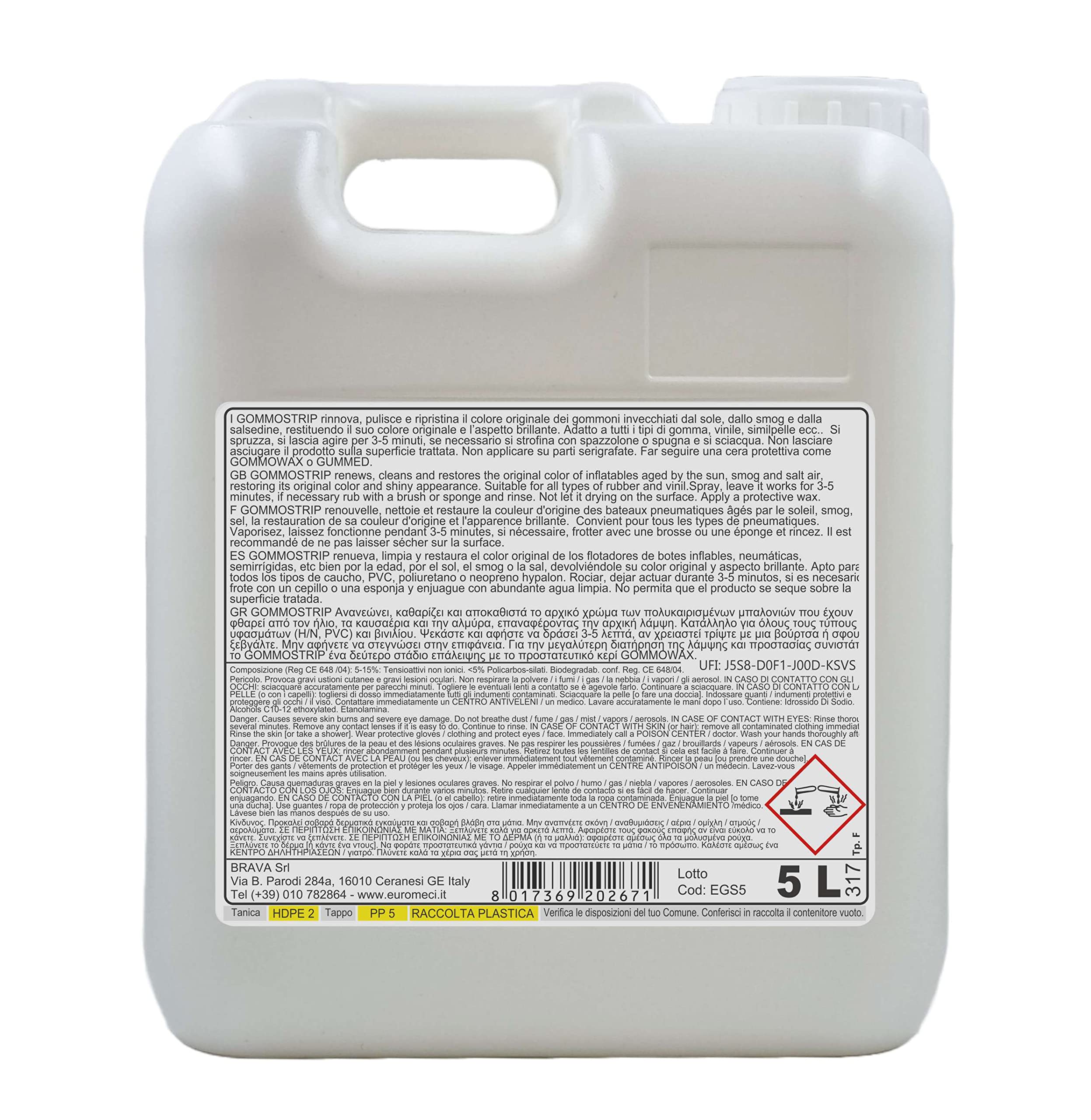 Gommostrip, Decapante rinnovatore per Gommoni, 5.000 ml