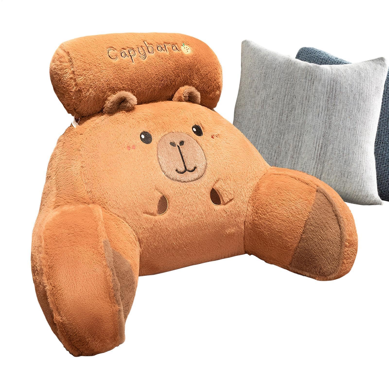 Cuscino Per Lettura Schienale Ergonomico Capybara Design con Braccioli