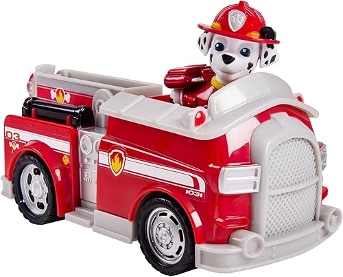 Miniatura 3 de Paw Patrol Marshall coche de bomberos de rescate funciona con Marshall Paw Patroller el título del embalaje varía