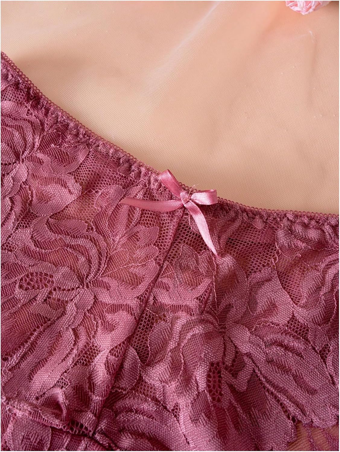 GORGLITTER Women's 8 Piece Sexy Lace Lingerie Matching Bralette Bra and Panty Set - Image 4