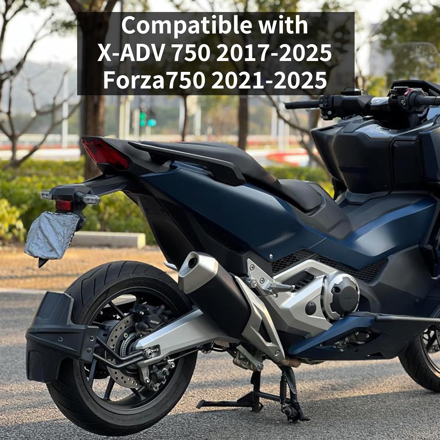 Motorcycle Rear Mudguard Compatible with Honda X-ADV 750 2017-2025 Forza750 2021-2025, Plastic Fender Motorcycle Fender Mudguard Rear Wheel Fender Splash Guard Cover