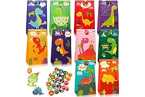 Containlol 30 Pack Dinosaur Party Gift Bags