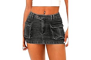 Women's Y2K Cargo Mini Skirt: Express Your Edgy Style