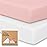 KeaBabies 2-Pack Baby Crib Sheets for Boys, Girls - 52x28 Viscose Derived from Bamboo Toddler Bed Sheets Neutral, Fitted Crib Mattress Cover for Standard Baby Bedding, Soft & Cozy (Rose)