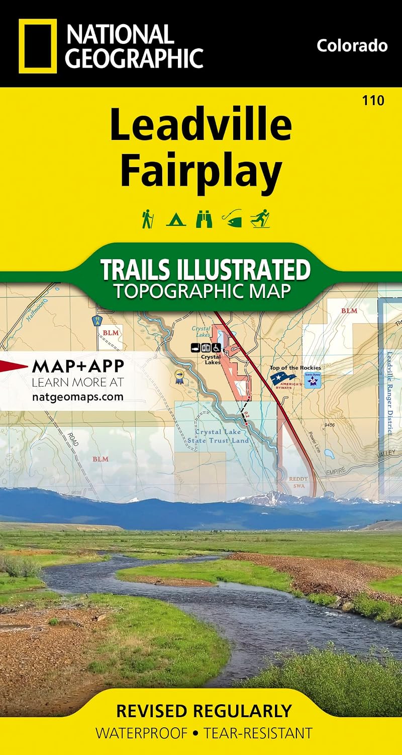 Leadville, Fairplay Map (National Geographic Trails Illustrated Map, 110) | Books