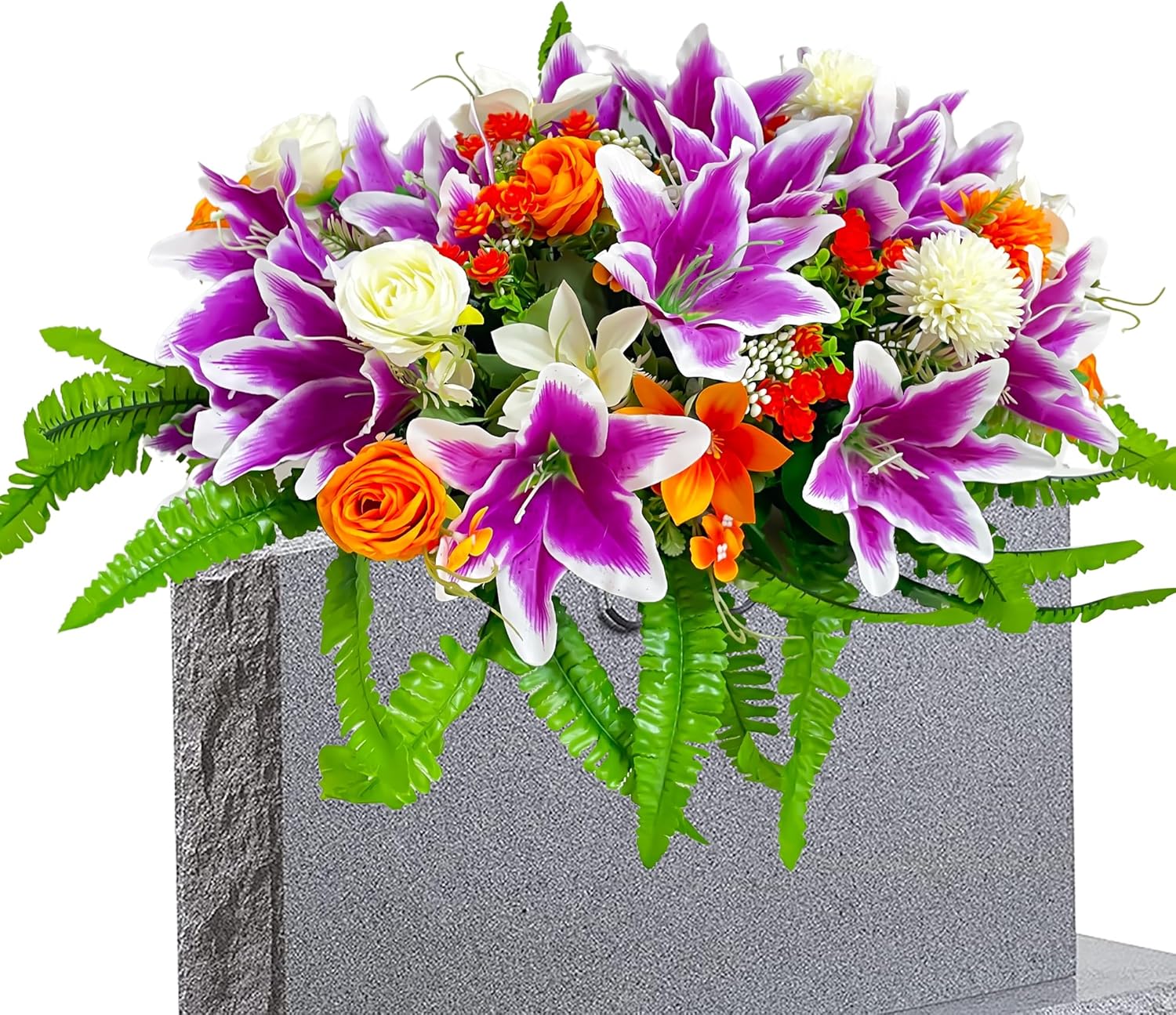 FLOWERIA Grave Flowers for Cemetery Flowers for Headstones