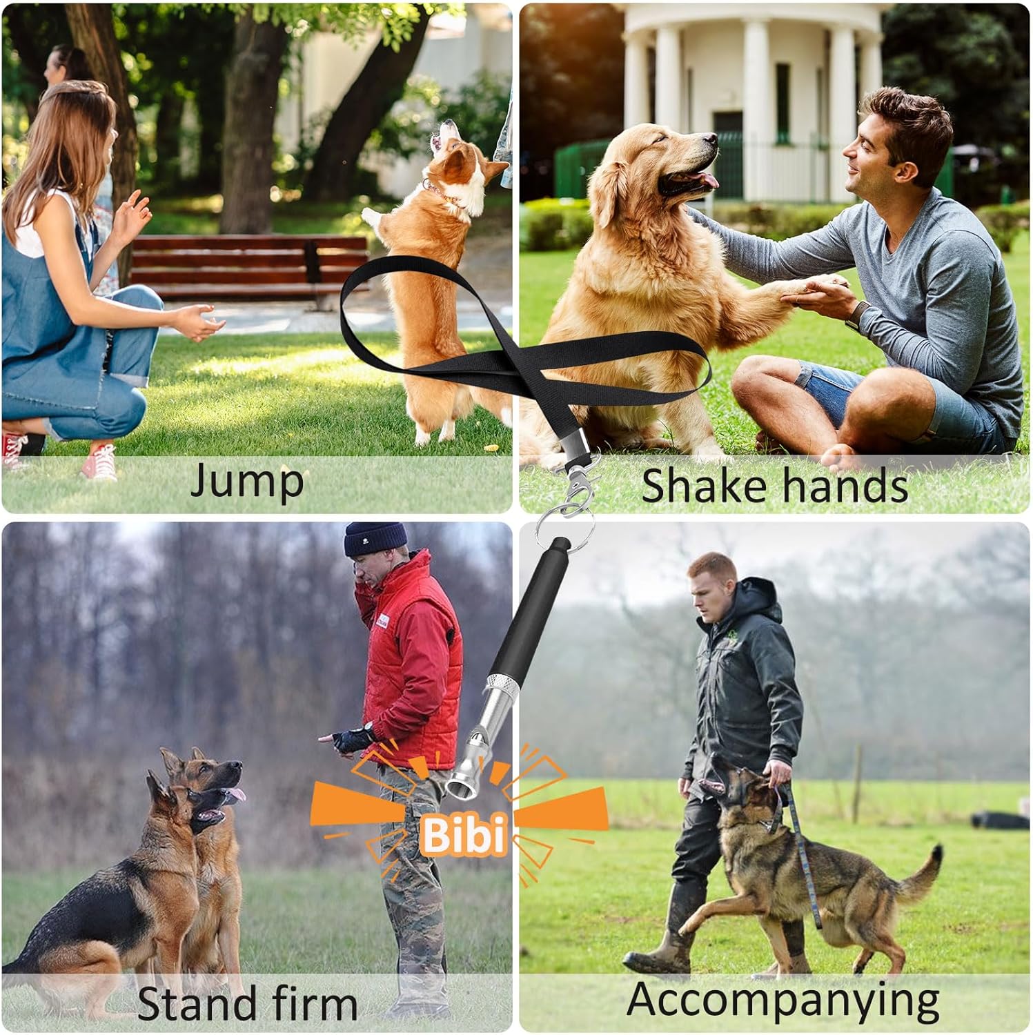 Dog Whistle High Frequency Quiet Ultrasonic Anti Bark Accessory with Lanyard, Adjustable Dog Whistle for All Breeds, Black 8