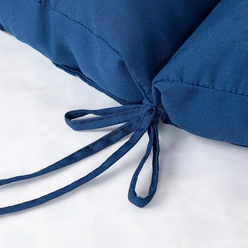 Miniatura 3 de ARTPLAN Chasie Lounge - Cojín grueso con lazos, cojín de mimbre de repuesto para silla de Paito Fruniture, 72 x 22 x 4 pulgadas, para todo tipo de