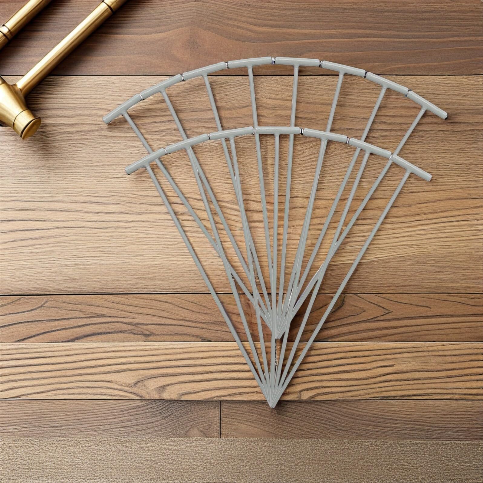 ibasenice 45 Piezas Barras de Hierro Forma de T para Puertas de Jaulas de Sistema Unidireccional para Entrada de Aves Accesorios Prácticos para Control de Caza y Cría