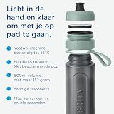 BRITA Borraccia filtrante Attivo Blu Scuro (0,6 L) riduce Cloro, Particelle Belle ≥ 15 µm, Alcuni pesticidi, erbicidi e ormoni. Conserva I minerali come Calcio e Magnesio - 4